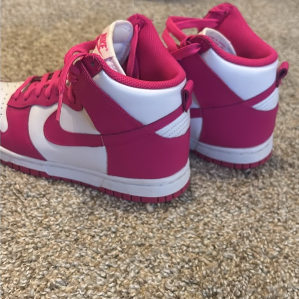 Nike Fuchsia and White High-Tops
